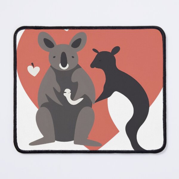 Item preview, I Love Australia - Adorable Kangaroo and Koala Design designed and sold by Chibi Chic.