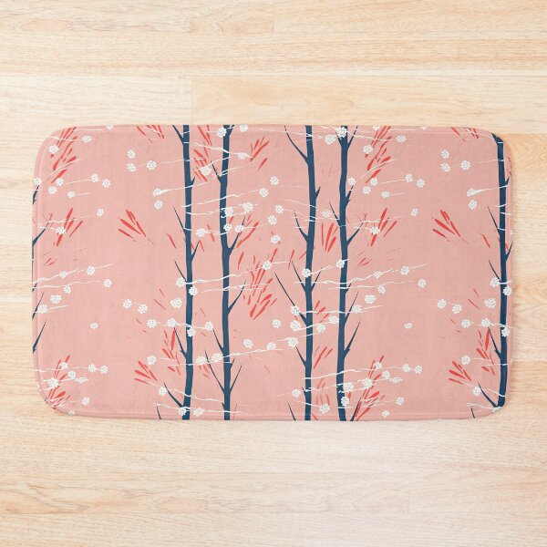 Item preview, Serene Bamboo And Cherry Blossoms Minimalistic Japanese Pattern designed and sold by Wonder Of Light.