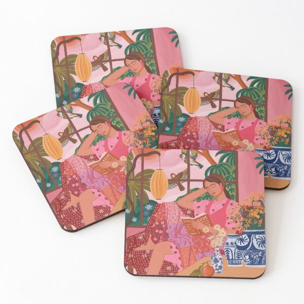 Item preview, A woman and her book designed and sold by Flowerchildin.