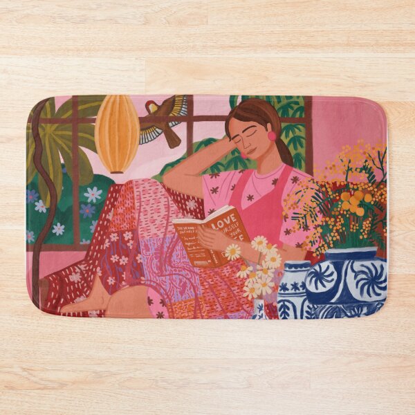 Item preview, A woman and her book designed and sold by Flowerchildin.