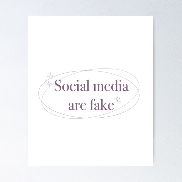 Item preview, Social Media Are Fake  designed and sold by luvrest.