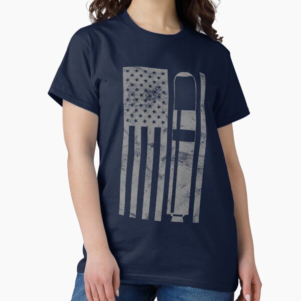 Vista previa del artículo con la obra «Trident II D5 SLBM Missile Tech MT Diseño de bandera vintage», diseñado y vendido por RealPilotDesign.