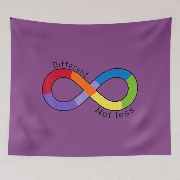 Item preview, Different Not Less Infinity Neurodiversity Autism Awareness 	 designed and sold by jdxlzisvxb88.