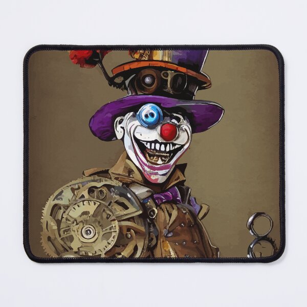 Item preview, Steampunk evil clown abstract designed and sold by LordEngy.