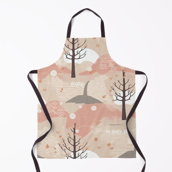 Item preview, Serene Waves And Cherry Blossoms Minimalistic Japanese Pattern designed and sold by Wonder Of Light.