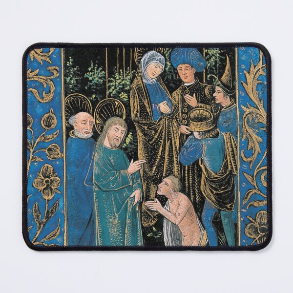 Item preview, Medieval Art - Blue Christ - Vintage Art designed and sold by RickE.