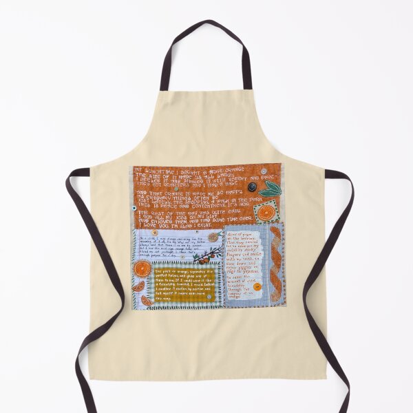 Item preview, Orange Poetry Mixed Media Collage designed and sold by CollectedCrafts.