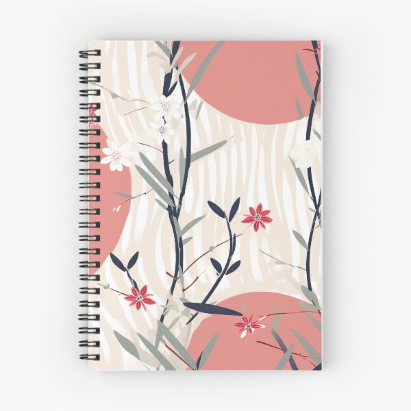 Item preview, Serene Bamboo And Cherry Blossoms Minimalistic Japanese Pattern designed and sold by Wonder Of Light.