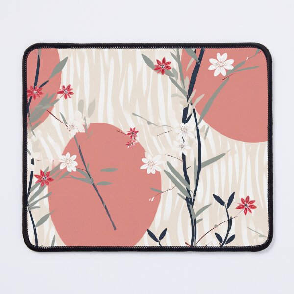 Item preview, Serene Bamboo And Cherry Blossoms Minimalistic Japanese Pattern designed and sold by Wonder Of Light.