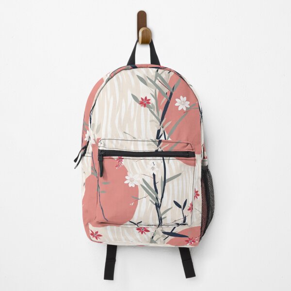 Item preview, Serene Bamboo And Cherry Blossoms Minimalistic Japanese Pattern designed and sold by Wonder Of Light.