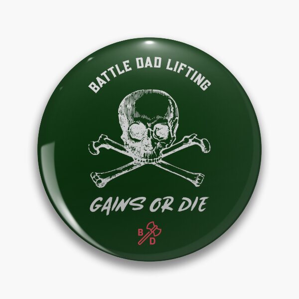 Item preview, Battle Dad Lifting, Gains or Die designed and sold by Battle-Dad-Tees.