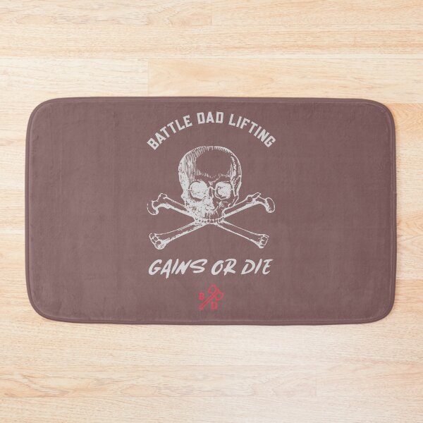 Item preview, Battle Dad Lifting, Gains or Die designed and sold by Battle-Dad-Tees.