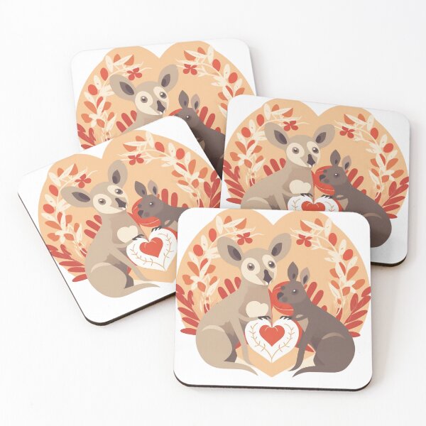 Item preview, I Love Australia - Adorable Kangaroo and Koala Design designed and sold by Chibi Chic.