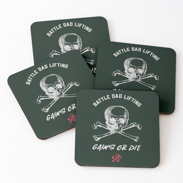 Item preview, Battle Dad Lifting, Gains or Die designed and sold by Battle-Dad-Tees.