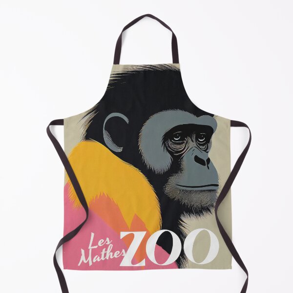 Item preview, Mathes Zoo Retro Poster Retro Siamang Gibbon Print designed and sold by PinkNomad.