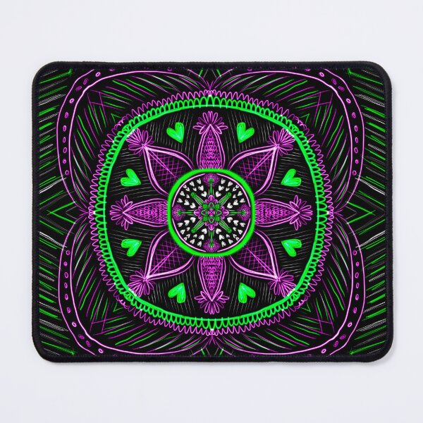 Item preview, Ethereal Glow: Neon Mandala Magic designed and sold by Lubellebubble20.