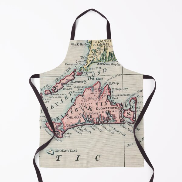 Item preview, Vintage Map of Marthas Vineyard (1898) designed and sold by BravuraMedia.