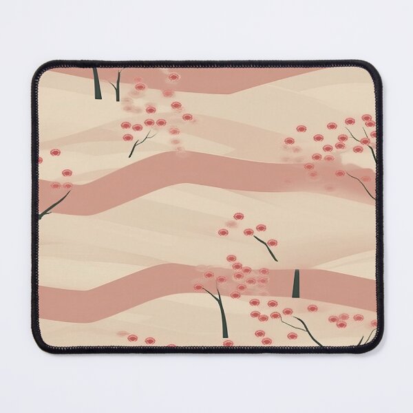 Item preview, Serene Waves And Cherry Blossoms Minimalistic Japanese Pattern designed and sold by Wonder Of Light.