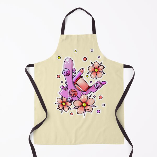 Item preview, Pink tattoo machine with cherry blossoms designed and sold by weilertsen.