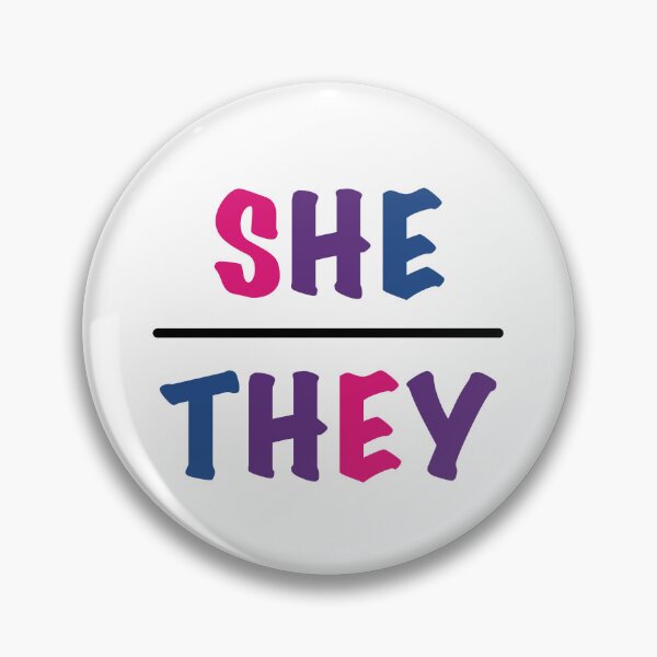 Item preview, She/They Pronouns - Bisexual designed and sold by mistyreneelove.