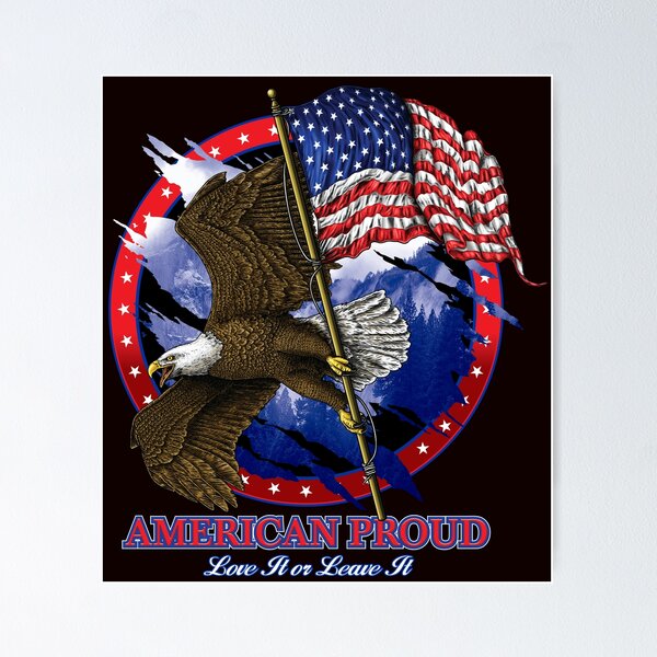 Item preview, American Proud Eagle Flag 1 designed and sold by raymo442.