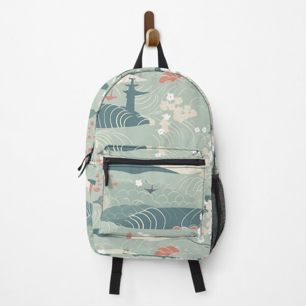 Artikelvorschau, Serene Waves And Cherry Blossoms Minimalistic Japanese Pattern entworfen und verkauft von Wonder Of Light.