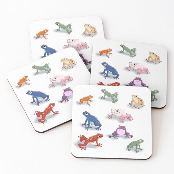 Item preview, Colorful Frogs designed and sold by RhondaLuluArt.