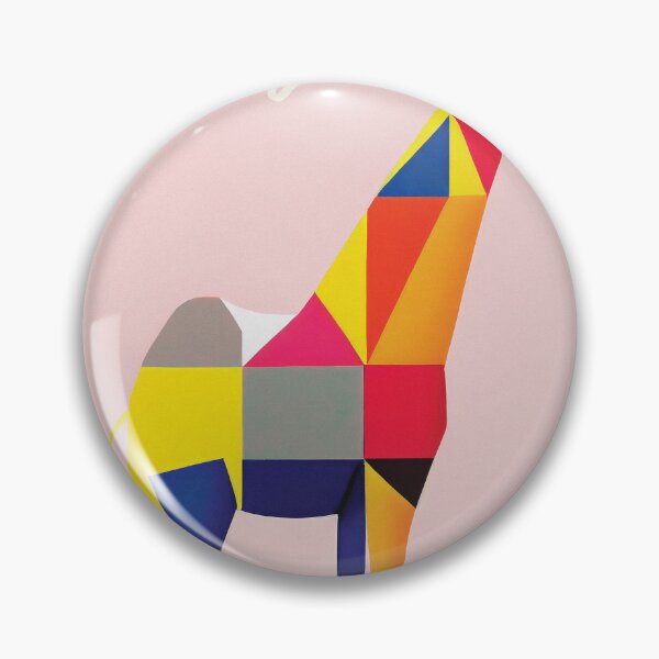 Item preview, Poppi Zoo Retro Poster Giraffe Bold Colors designed and sold by PinkNomad.
