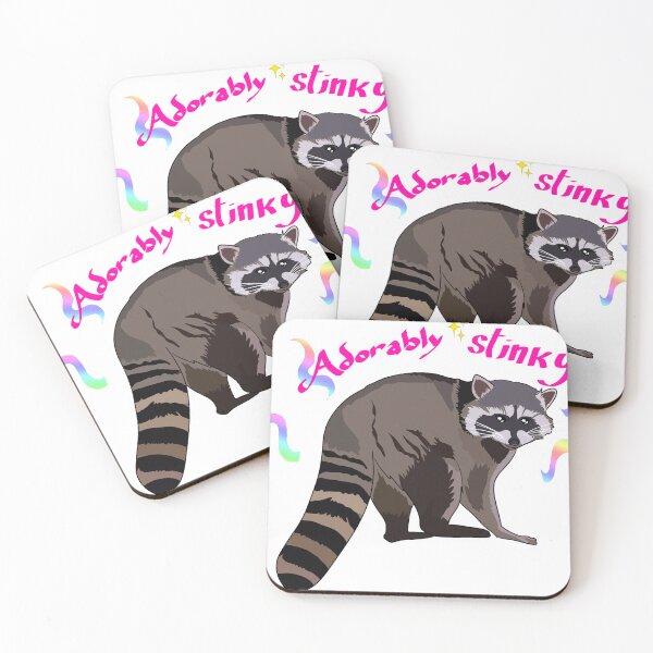 Item preview, Adorably stinky raccoon designed and sold by MissPinzi.