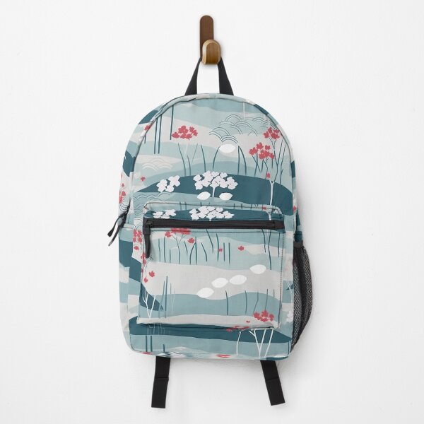 Artikelvorschau, Serene Waves And Cherry Blossoms Minimalistic Japanese Pattern entworfen und verkauft von Wonder Of Light.