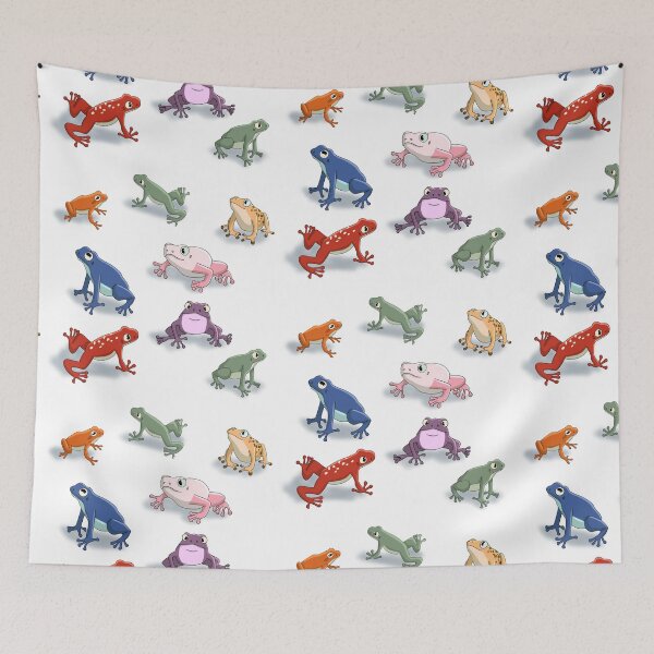 Item preview, Colorful Frogs designed and sold by RhondaLuluArt.