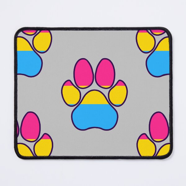 Item preview, Furry pride pansexual paw print designed and sold by Moss McPeak.