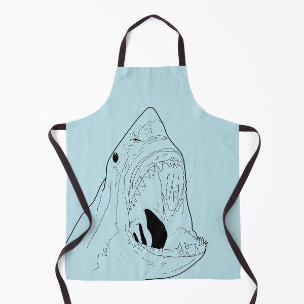 Item preview, WHITE SHARK line-blue 2 designed and sold by BEATRIZ ABAITUA.