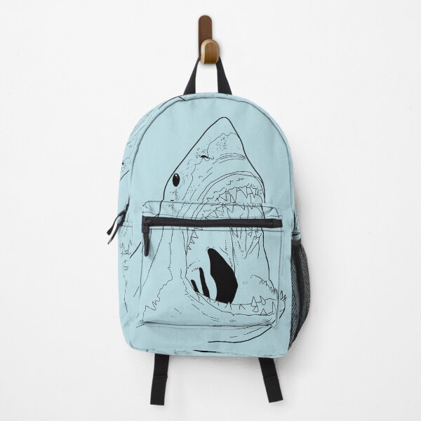 Item preview, WHITE SHARK line-blue 2 designed and sold by BEATRIZ ABAITUA.