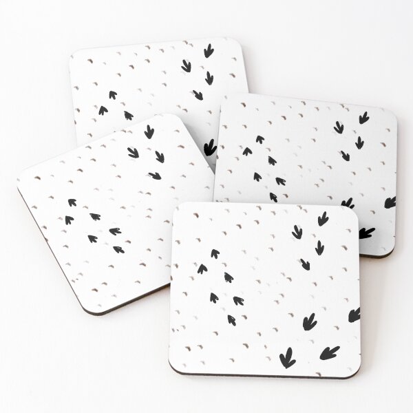 Item preview, Bird tracks abstract simple seamless funny pattern designed and sold by Yana Mustafina | Boho Soulful Designs.