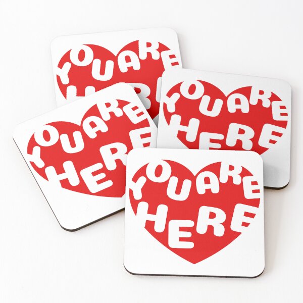 Item preview, You Are Here Heart designed and sold by El's Library Card.