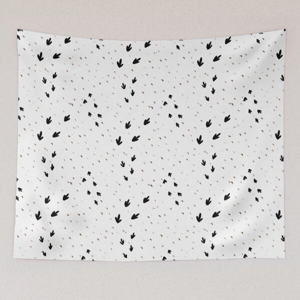 Item preview, Bird tracks abstract simple seamless cute pattern designed and sold by Yana Mustafina | Boho Soulful Designs.