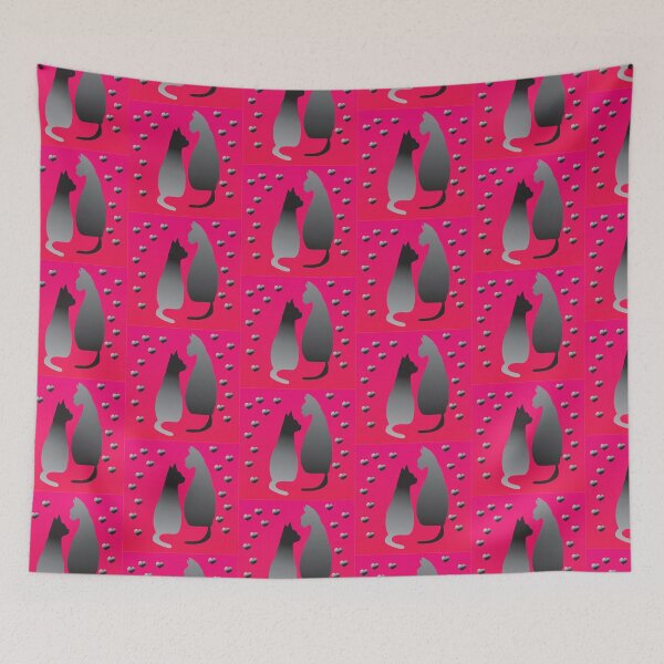 Item preview, cat in love designed and sold by LinhaeIdeia.