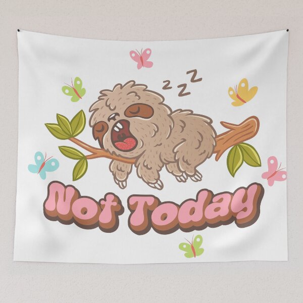 Item preview, Cute sleeping sloth designed and sold by SIR13.