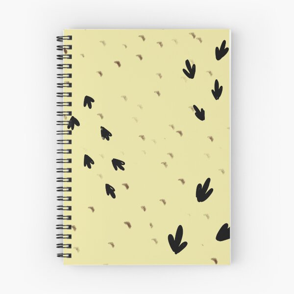 Item preview, Bird tracks abstract yellow seamless cute pattern designed and sold by Yana Mustafina | Boho Soulful Designs.