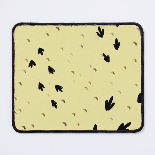 Item preview, Bird tracks abstract yellow seamless cute pattern designed and sold by Yana Mustafina | Boho Soulful Designs.