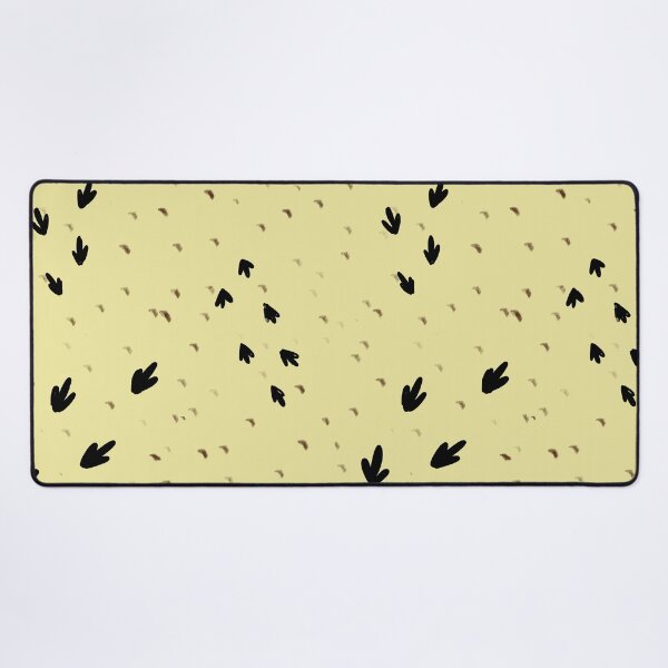 Item preview, Bird tracks abstract yellow seamless cute pattern designed and sold by Yana Mustafina | Boho Soulful Designs.