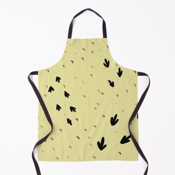 Item preview, Bird tracks abstract yellow seamless cute pattern designed and sold by Yana Mustafina | Boho Soulful Designs.