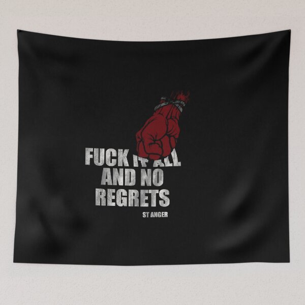 Aperçu de l'œuvre No regrets Madly in anger metal  créée et vendue par SoulTrekking.