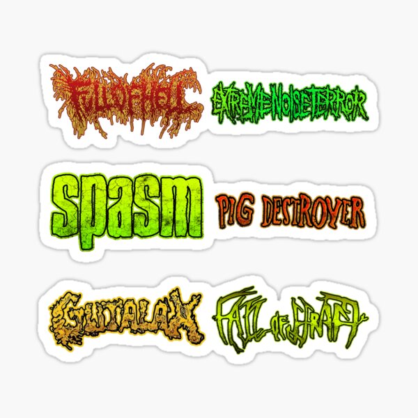 Item preview, Grindcore Sticker Pack designed and sold by xDumpTruckx.