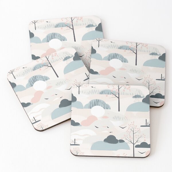 Item preview, Serene Cherry Blossoms Minimalistic Japanese Pattern designed and sold by Wonder Of Light.