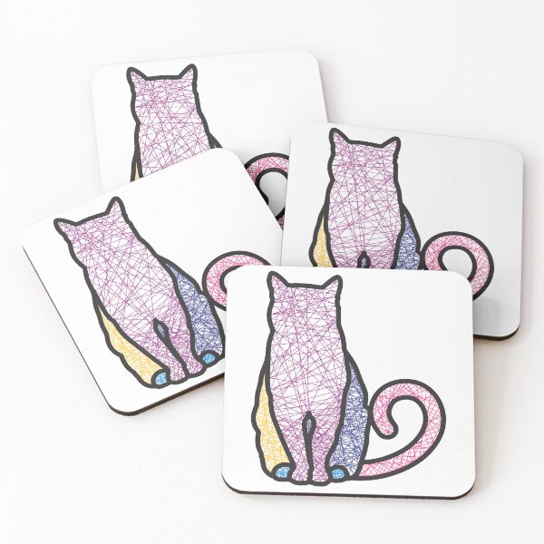 Item preview, Cat drawn with lines designed and sold by POPULARGOLD.