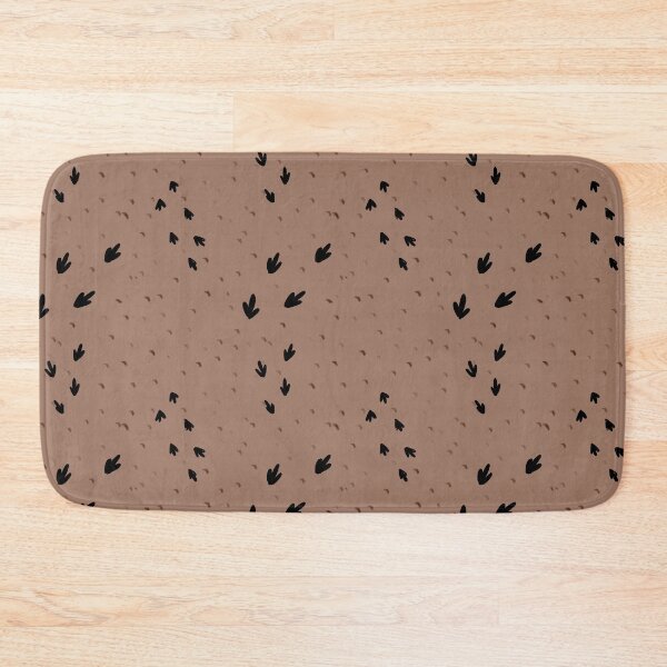 Item preview, Bird tracks abstract brown seamless cute pattern designed and sold by Yana Mustafina | Boho Soulful Designs.
