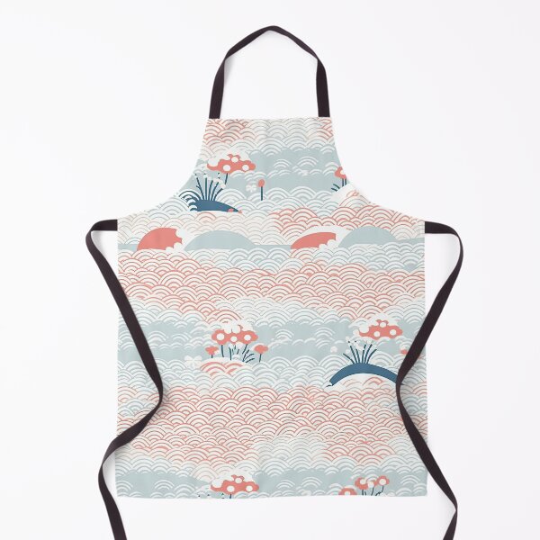 Item preview, Serene Waves And Cherry Blossoms Minimalistic Japanese Pattern designed and sold by Wonder Of Light.