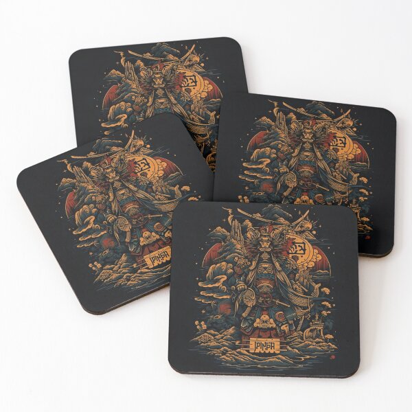 Item preview, Vintage Abstract Japanese Samurai Wall Art | Fantasy Samurai Warrior Ayame designed and sold by Bored Elon.